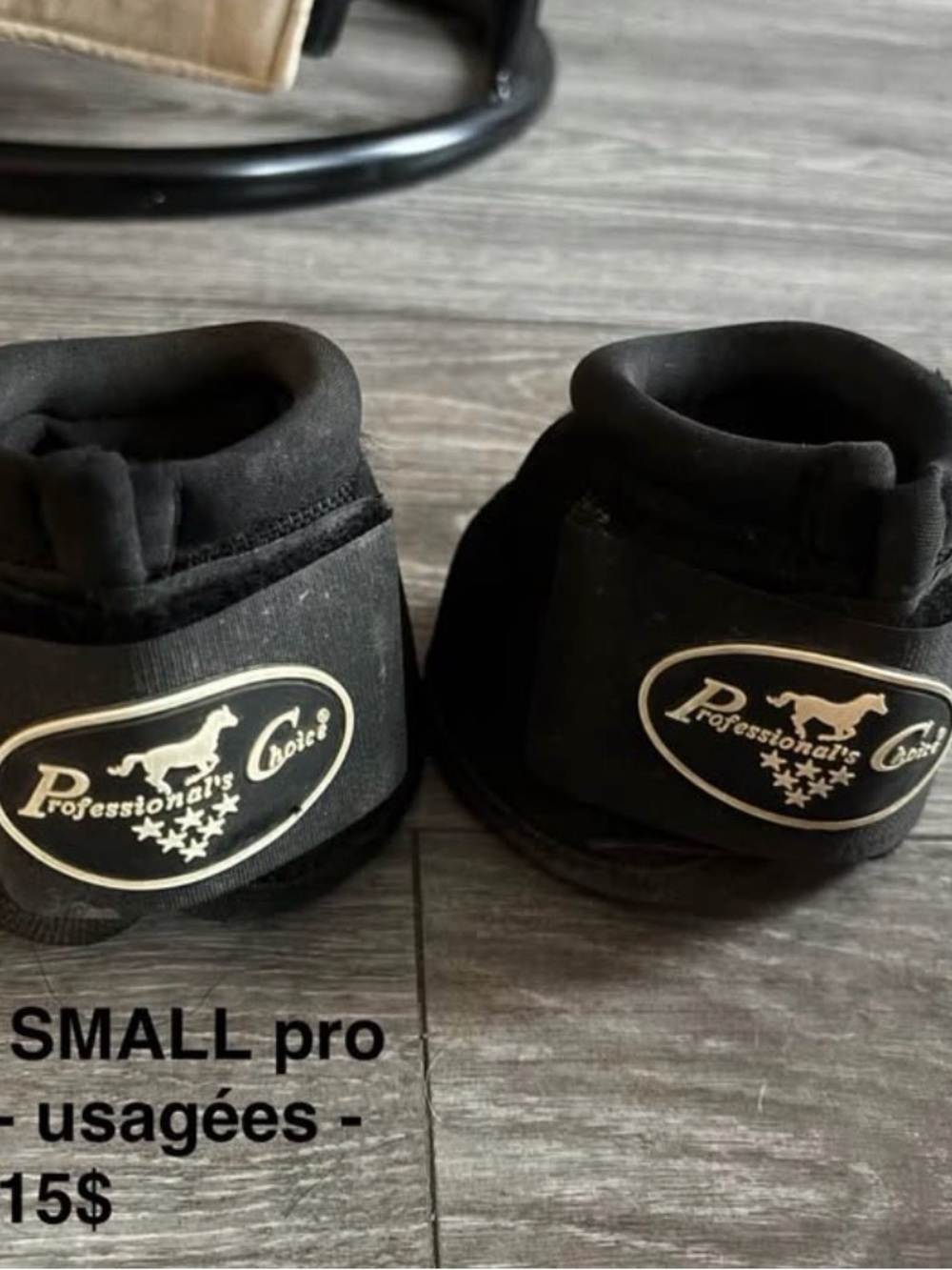Small Black Bell Boots for Small Pets